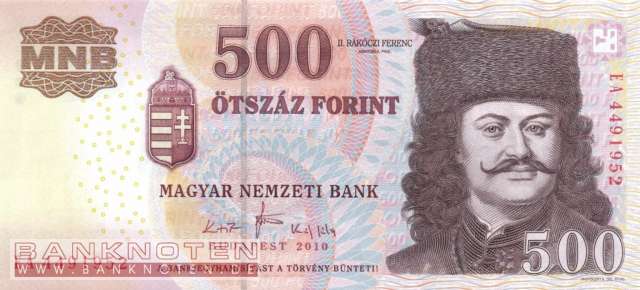 Ungarn - 500  Forint (#196c_UNC)