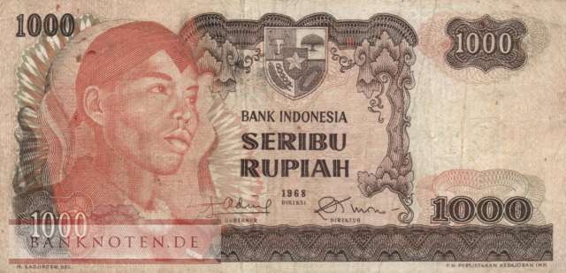 Indonesien - 1.000  Rupiah - Ersatzbanknote (#110aR_F)