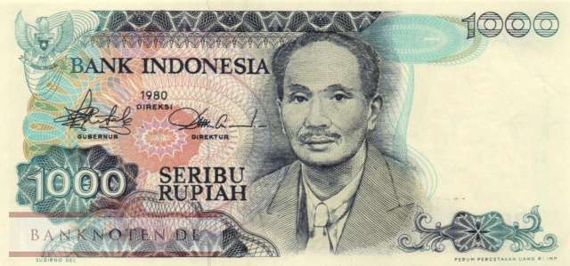 Indonesien - 1.000  Rupiah - Ersatzbanknote (#119R_UNC)