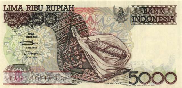 Indonesia - 5.000  Rupiah (#130i_UNC)