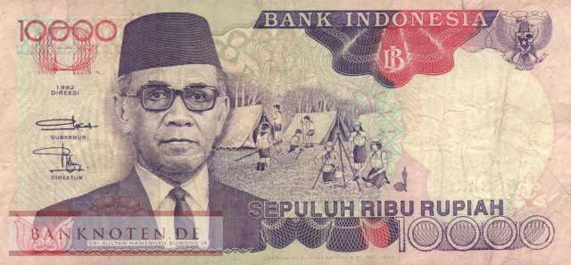 Indonesia - 10.000  Rupiah (#131d_F)