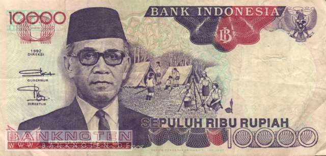 Indonesien - 10.000  Rupiah (#131f_F)