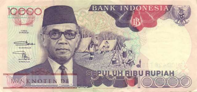 Indonesien - 10.000  Rupiah (#131f_VF)