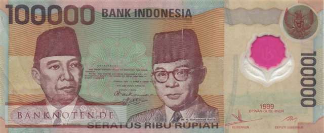 Indonesien - 100.000  Rupiah (#140_VF)