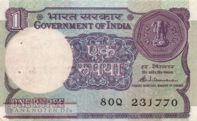 Indien - 1  Rupee (#078Ab-85_AU)