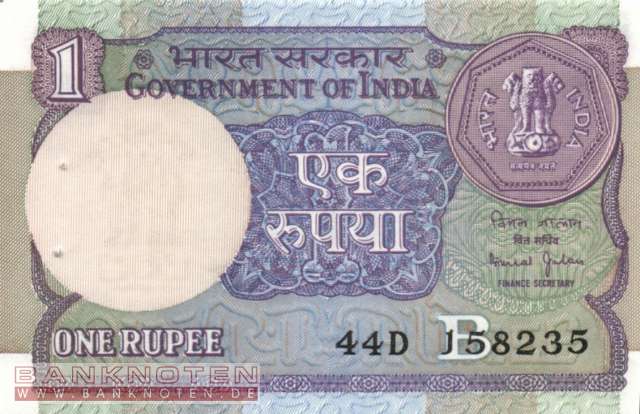India - 1  Rupee (#078Ae_UNC)