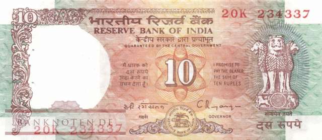 Indien - 10  Rupees (#088e_UNC)