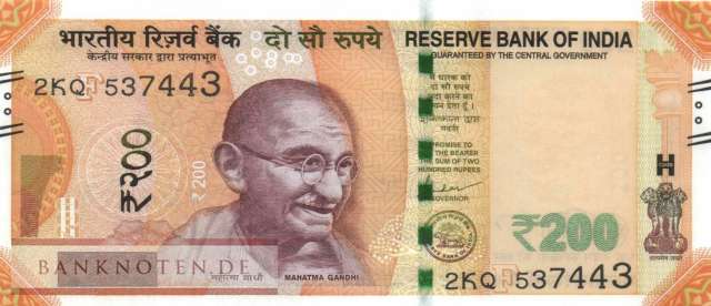 Indien - 200  Rupees (#113x_UNC)