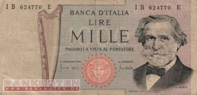 Italien - 1.000 Lire (#101b_F)