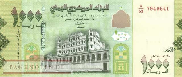 Yemen - 1.000  Rials (#040a_UNC)