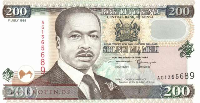 Kenya - 200  Shillings (#038c_UNC)