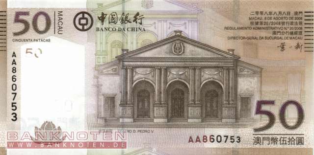 Macao - 50  Patacas (#110a_UNC)