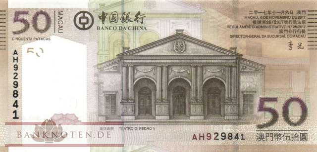 Macao - 50  Patacas (#110c_UNC)