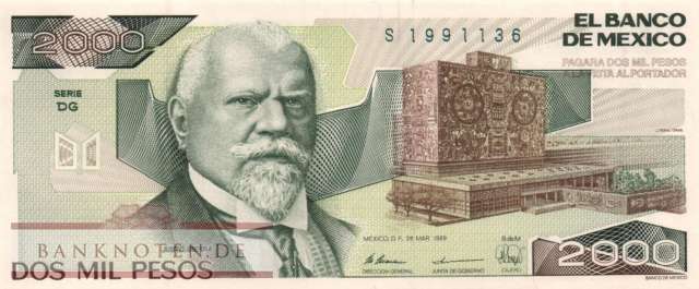 Mexico - 2.000  Pesos (#086c-DG_UNC)