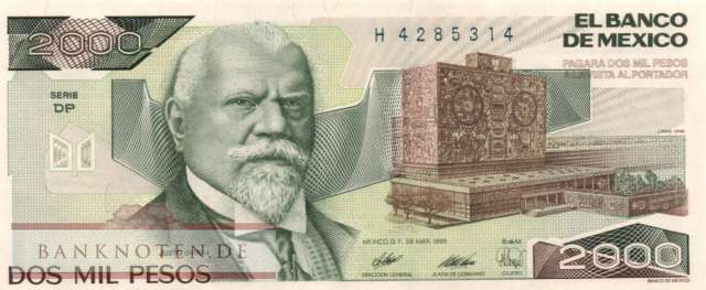 Mexico - 2.000  Pesos (#086c-DP_UNC)