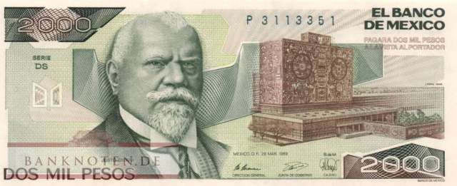 Mexico - 2.000  Pesos (#086c-DS_UNC)