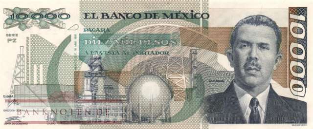 Mexico - 10.000  Pesos (#090d-PZ_UNC)
