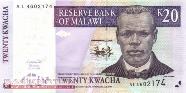 Malawi - 20  Kwacha (#052a_UNC)