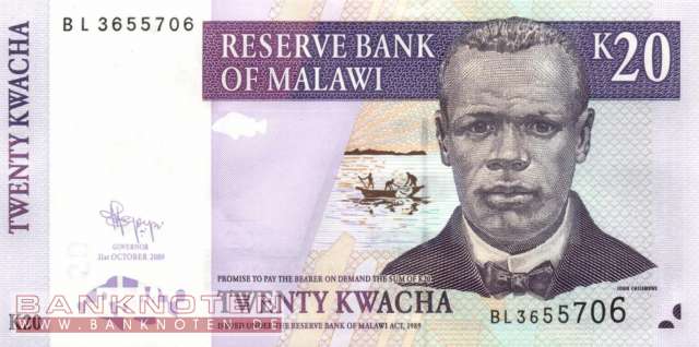 Malawi - 20  Kwacha (#052d_UNC)