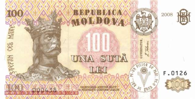 Moldawien - 100  Lei (#015b_UNC)