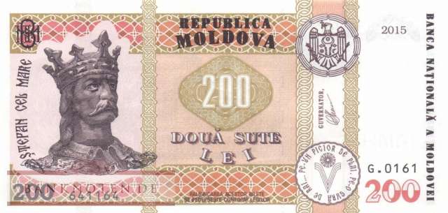 Moldawien - 200  Lei (#026b_UNC)