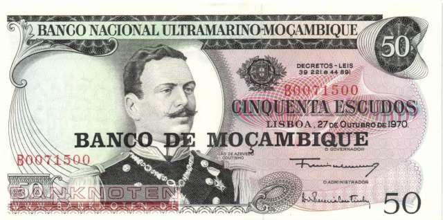 Mozambique - 50 Escudos (#116_UNC)