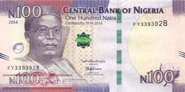 Nigeria - 100  Naira (#041a-2_UNC)