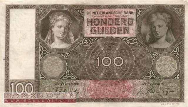 Niederlande - 100  Gulden (#051b-41_VF)