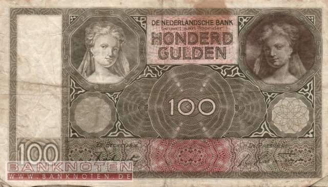 Niederlande - 100  Gulden (#051c-44_F)