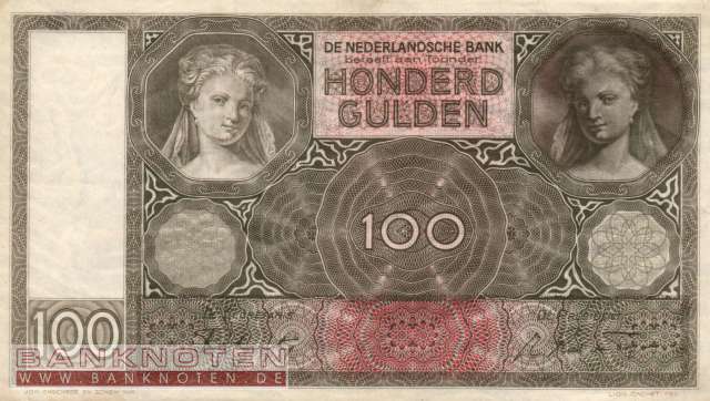 Netherlands - 100  Gulden (#051c-44_VF)