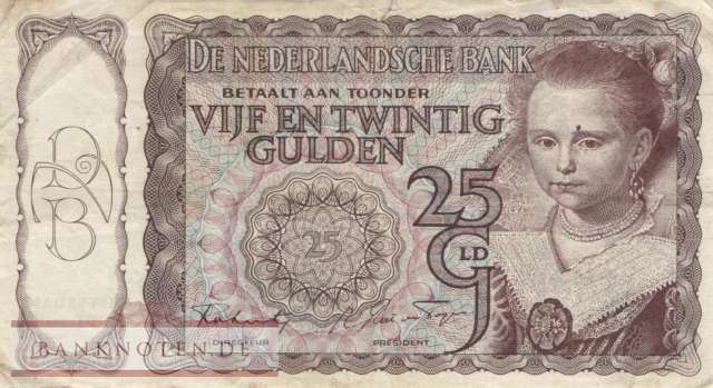 Netherlands - 25  Gulden (#060-43_VG)