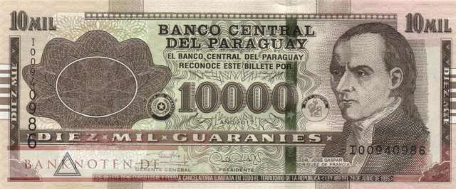 Paraguay - 10.000  Guaranies - Serie I (#237Ab_UNC)