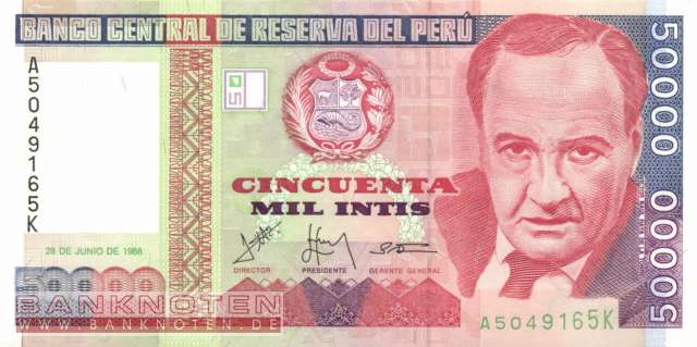 Peru - 50.000  Intis (#142_UNC)