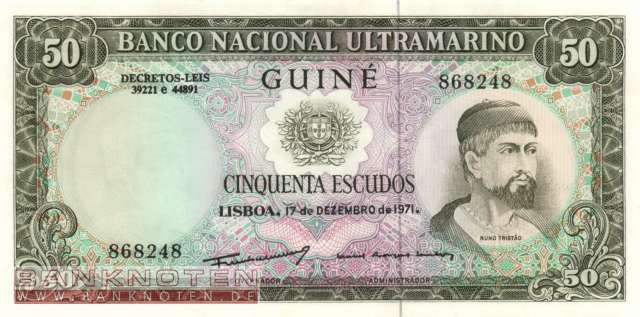 Portugiesisch Guinea - 50  Escudos (#044a-U1_UNC)