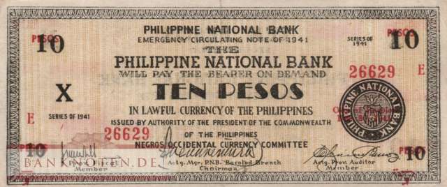 Philippinen - 10  Pesos (#S627a_VF)