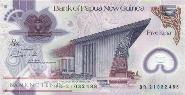 Papua Neuguinea - 5  Kina (#051c_UNC)