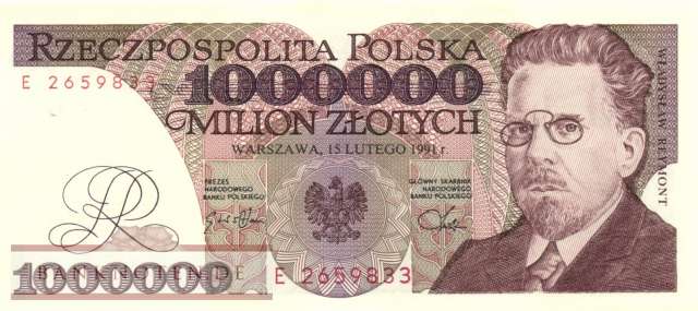 Polen - 1 Million Zlotych (#157a_UNC)