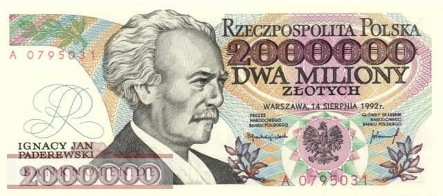 Poland - 2 Million Zlotych (#158a_UNC)
