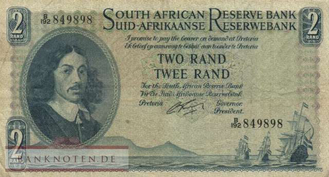 South Africa - 2  Rand (#104b_F)