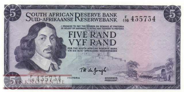 South Africa - 5  Rand (#111b_UNC)
