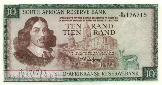 Südafrika - 10  Rand (#113c_UNC)