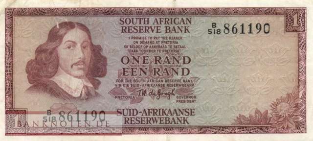 South Africa - 1  Rand (#115b_VF)