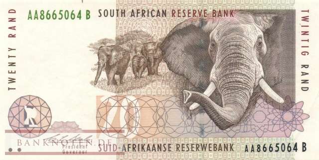 Südafrika - 20  Rand (#124a_AU)