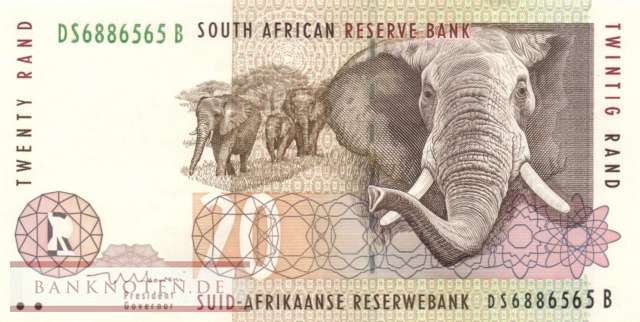 South Africa - 20  Rand (#124b_UNC)