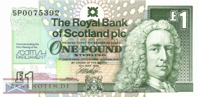Schottland - 1  Pound (#360_UNC)