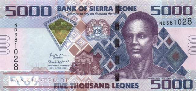 Sierra Leone - 5.000  Leones (#032f_UNC)