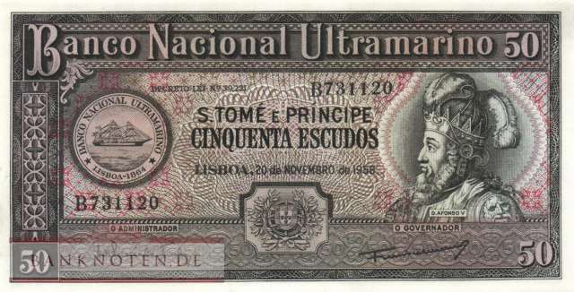 St. Thomas & Prince - 50  Escudos (#037a_UNC)