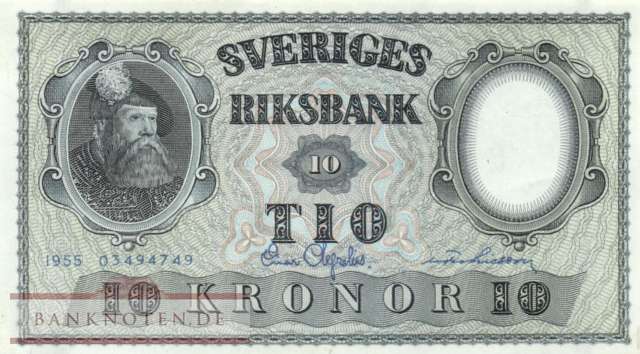Sweden - 10  Kronor (#043c-U8_AU)