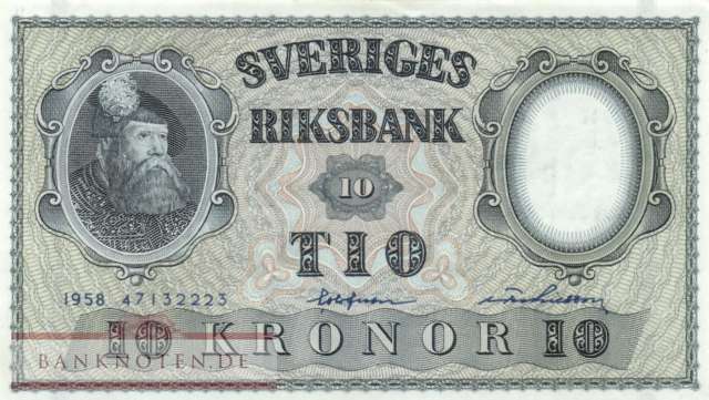 Sweden - 10  Kronor (#043f-U16_AU)
