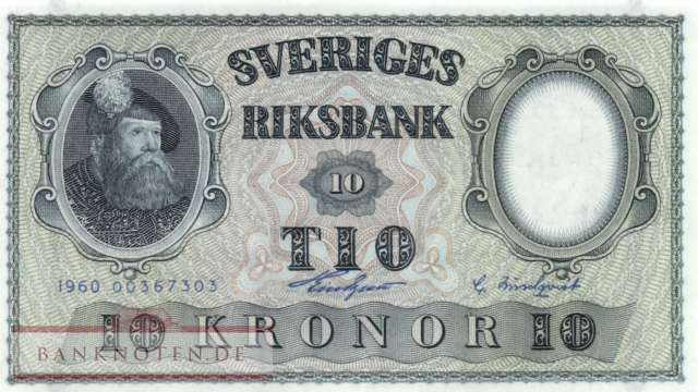 Sweden - 10  Kronor (#043h-U3_UNC)